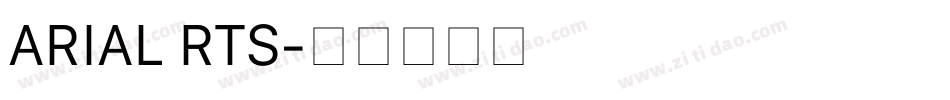 ARIAL RTS字体转换